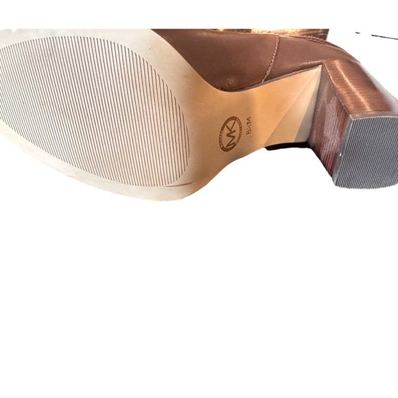 Michael Kors Chocolate Suede and Leather Ankle Boots - Picture 9 of 10